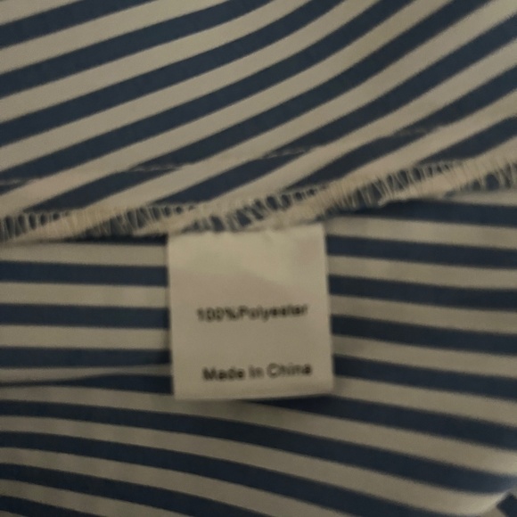 Tuckernuck Blue Stripe Easton Blouse Medium - Picture 6 of 6